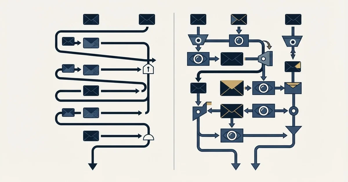 Editorial illustration for QuickMail vs Regie.ai