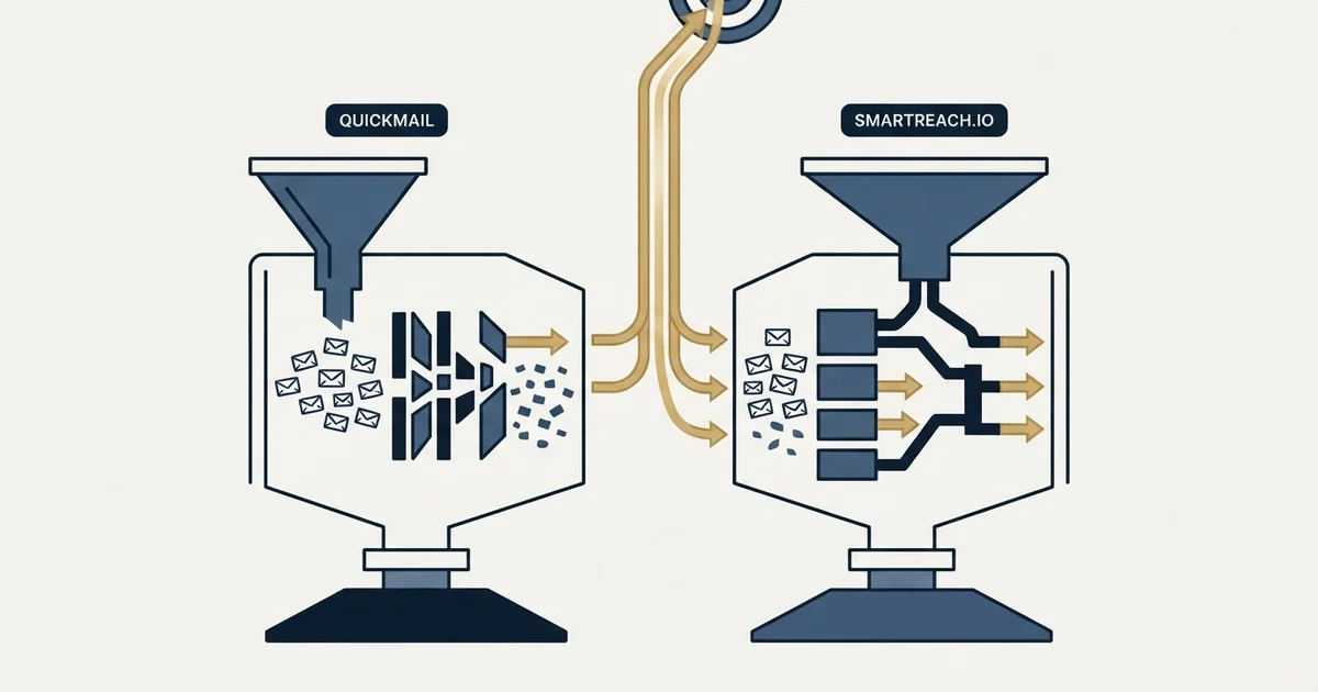 Editorial illustration for QuickMail vs SmartReach.io