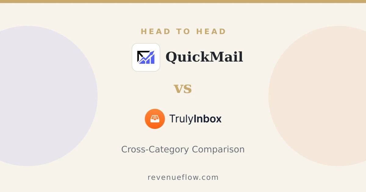 Branded cover: QuickMail vs TrulyInbox: Cross-Category Comparison