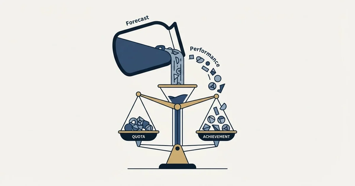 Editorial illustration for Quota Attainment