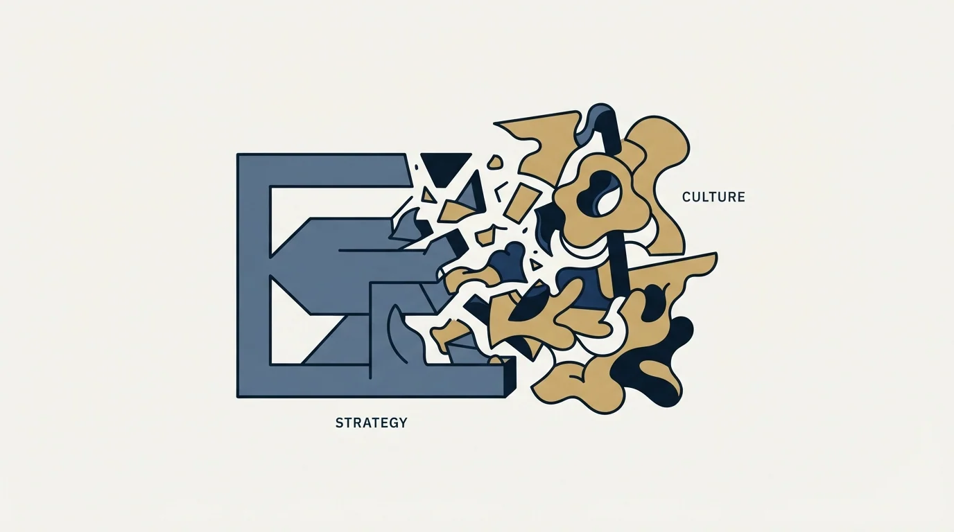 Section illustration: "Culture eats strategy for breakfast"