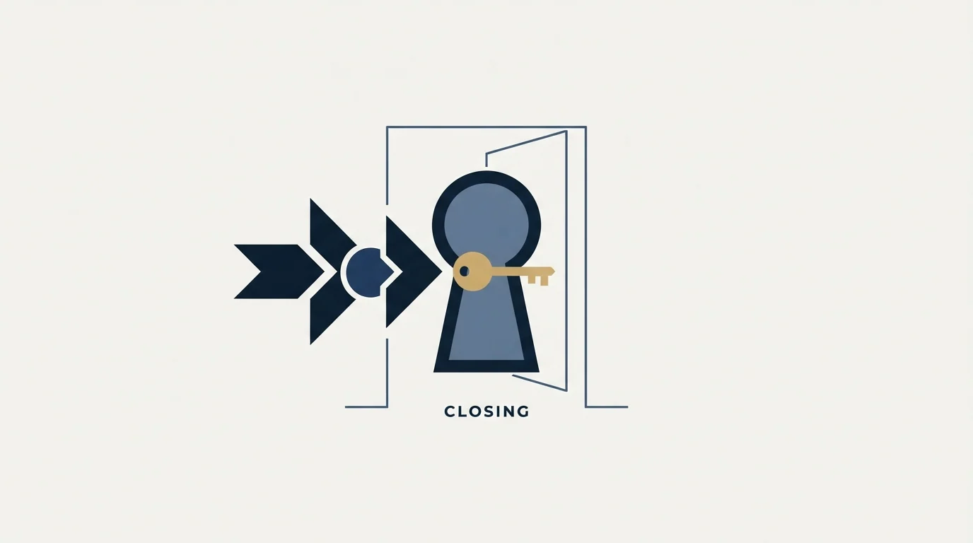 Section illustration: "Always be closing"