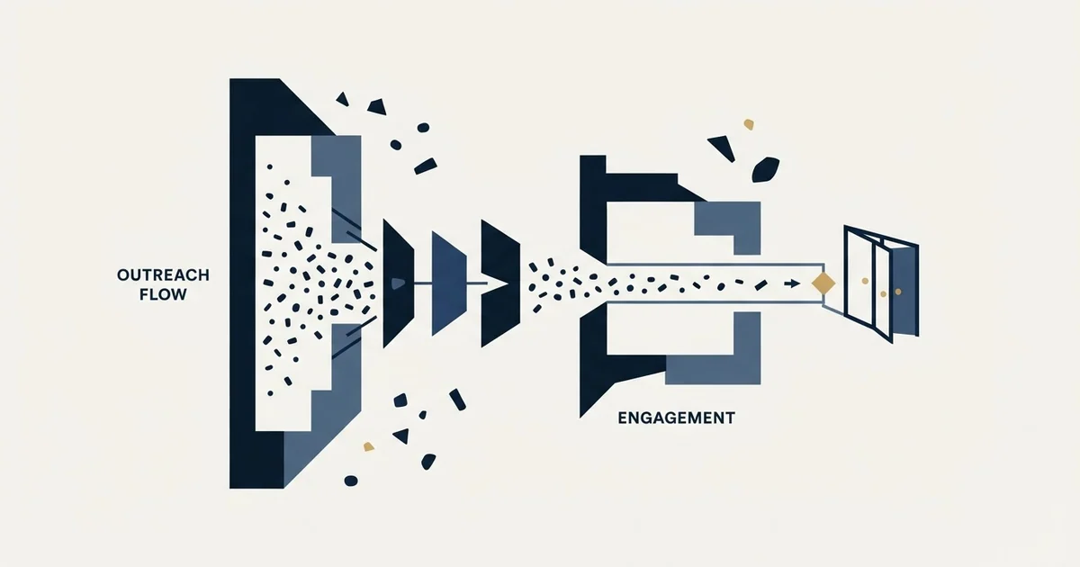 Editorial illustration for ReachInbox vs Salesflow