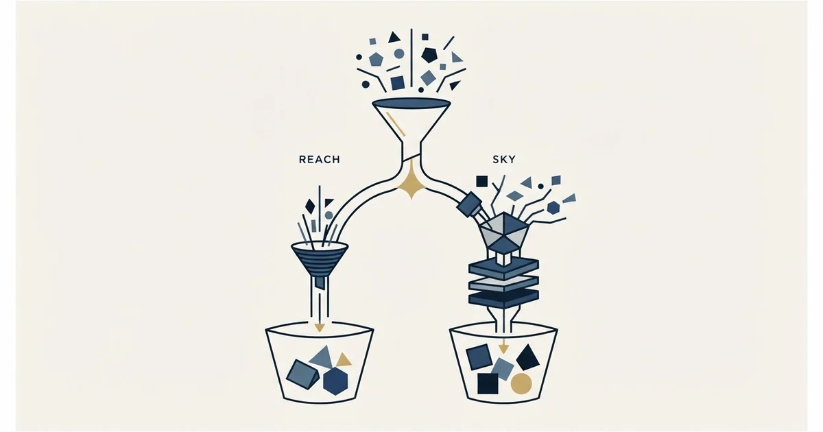 Editorial illustration for ReachInbox vs Skylead