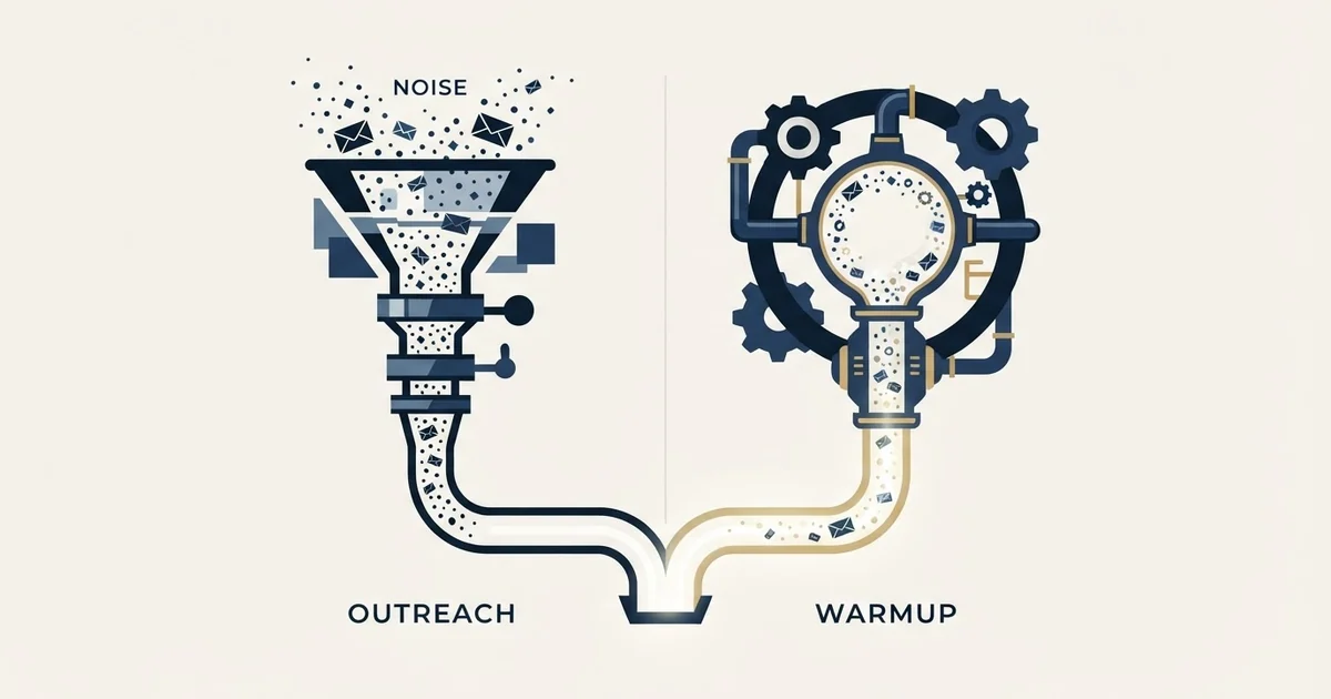 Editorial illustration for ReachInbox vs TrulyInbox