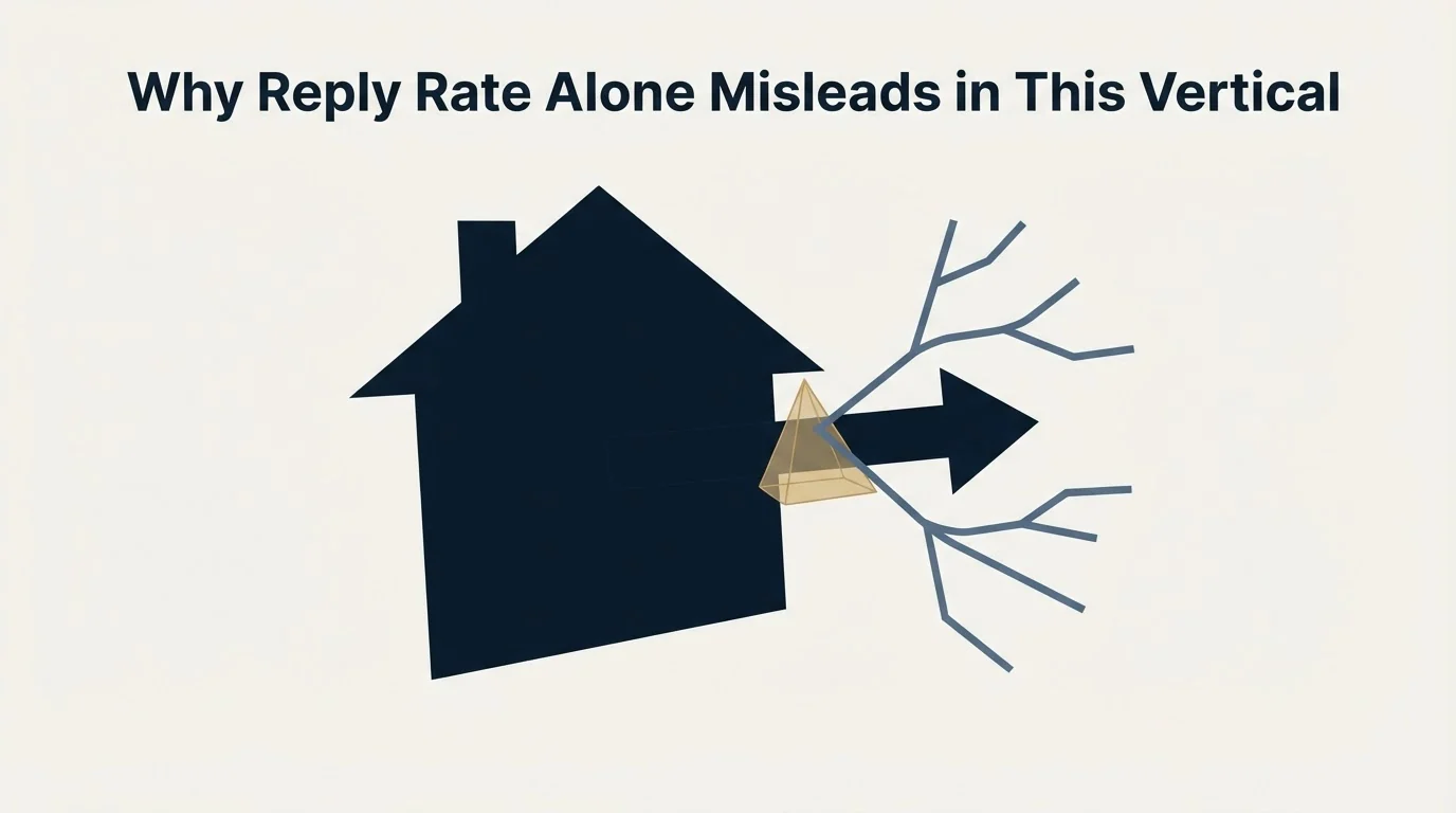 Section illustration: Why Reply Rate Alone Misleads in This Vertical