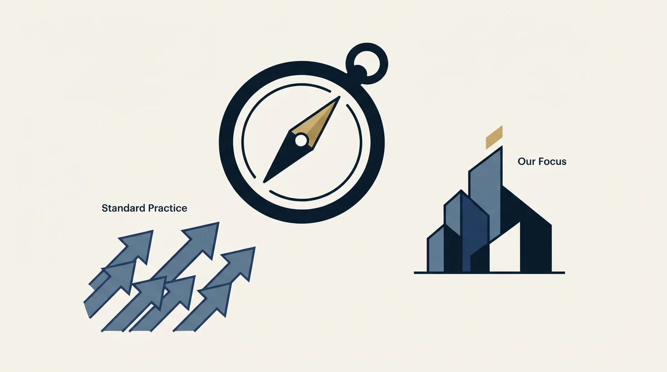 Section illustration: Where we differ from standard practice