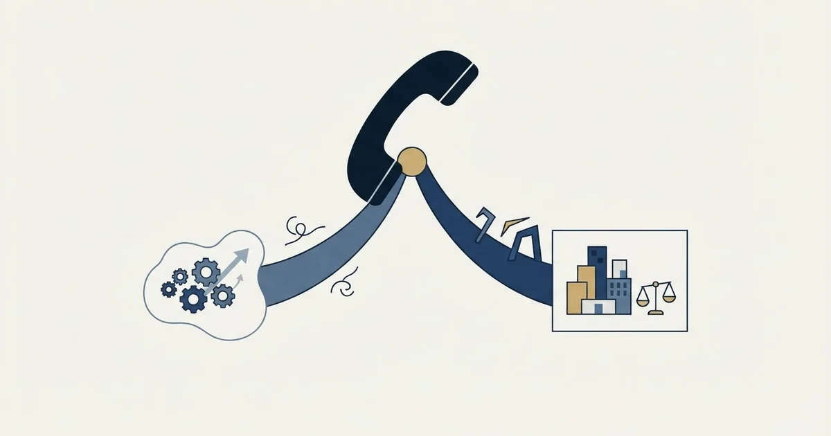 Editorial illustration for Recruiter Cold Calling
