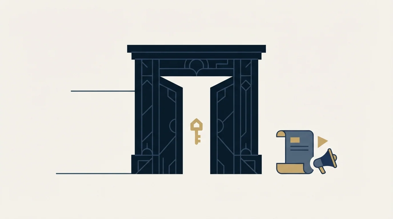 Section illustration: The preferred supplier list is the gate, not the pitch