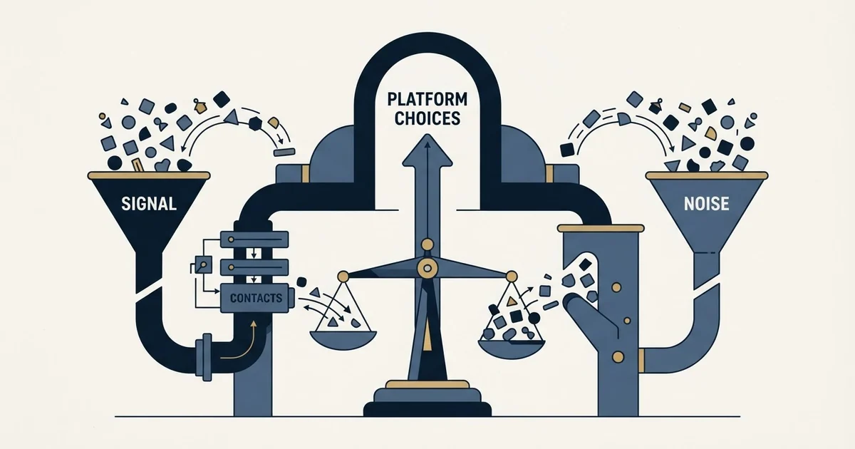 Editorial illustration for Regie.ai vs Seamless.AI
