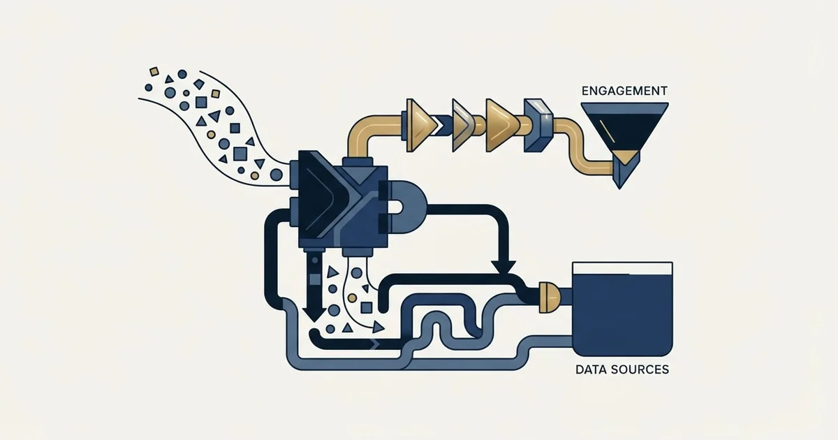 Editorial illustration for Regie.ai vs UpLead