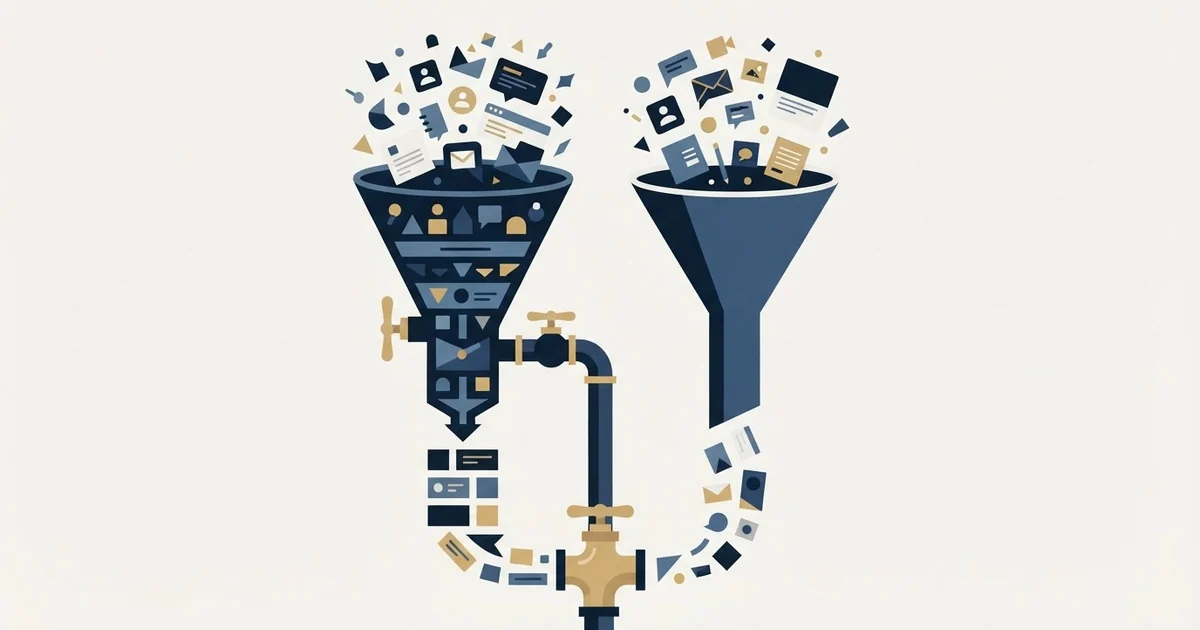 Editorial illustration for Regie.ai vs Yet Another Mail Merge