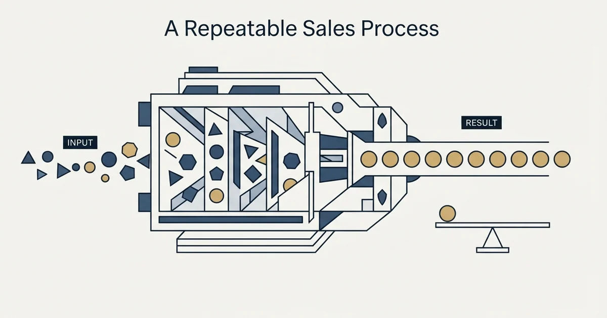 Editorial illustration for A Repeatable Sales Process