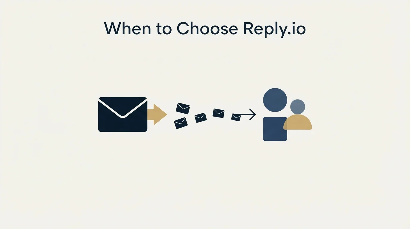 Section illustration: When to Choose Reply.io
