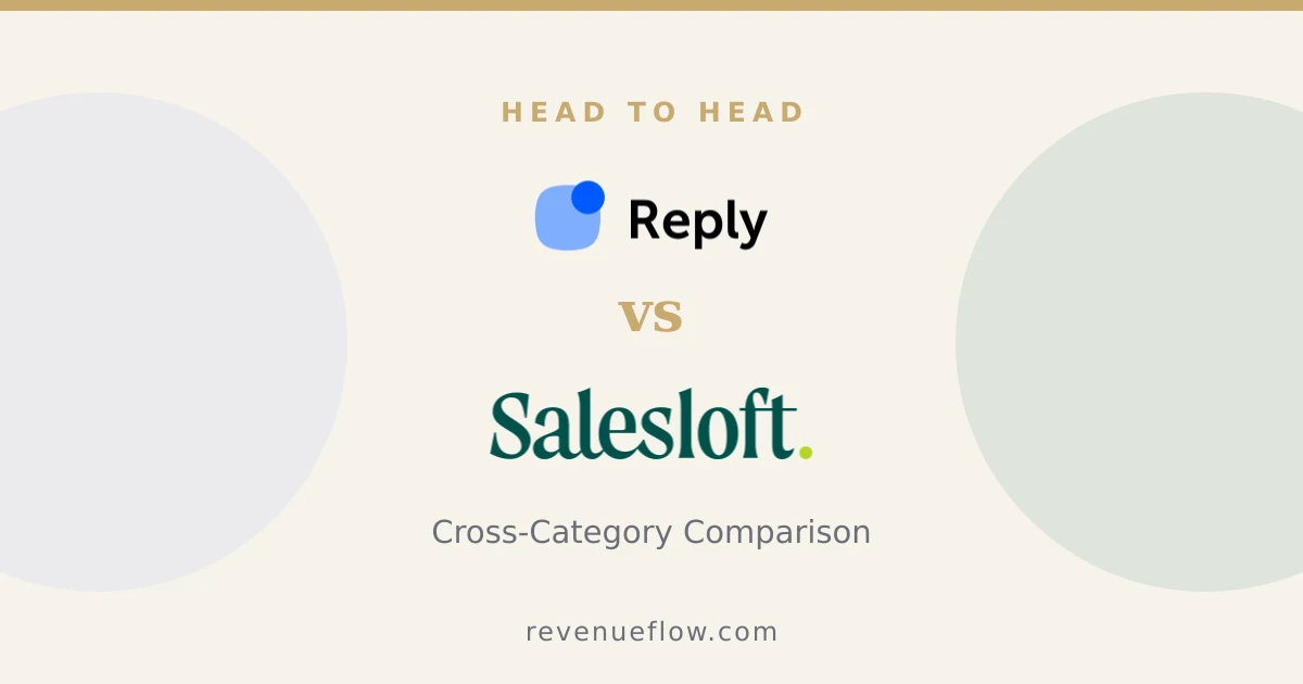 Branded cover: Reply.io vs Salesloft: Cross-Category Comparison