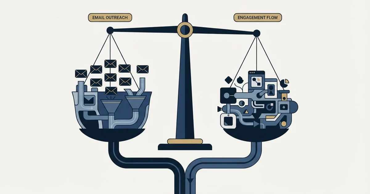 Editorial illustration for Reply.io vs SalesRobot