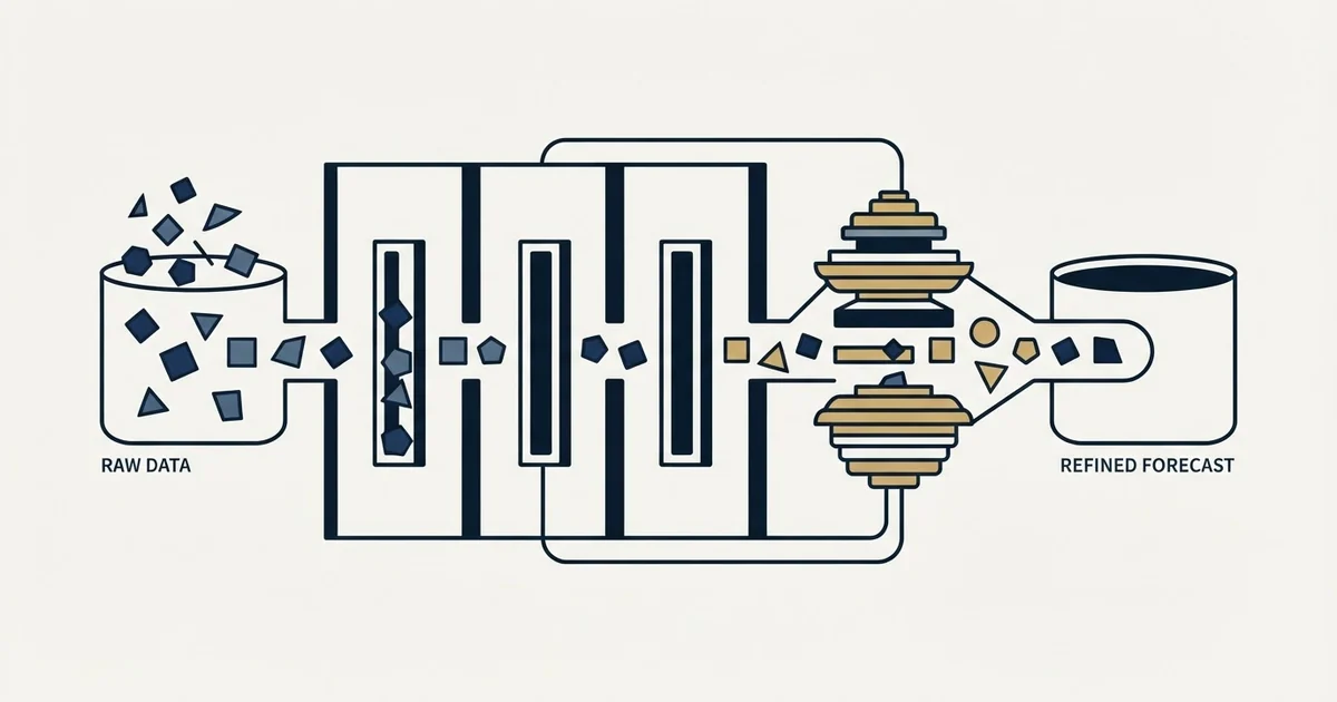 Editorial illustration for Revenue Forecast Template