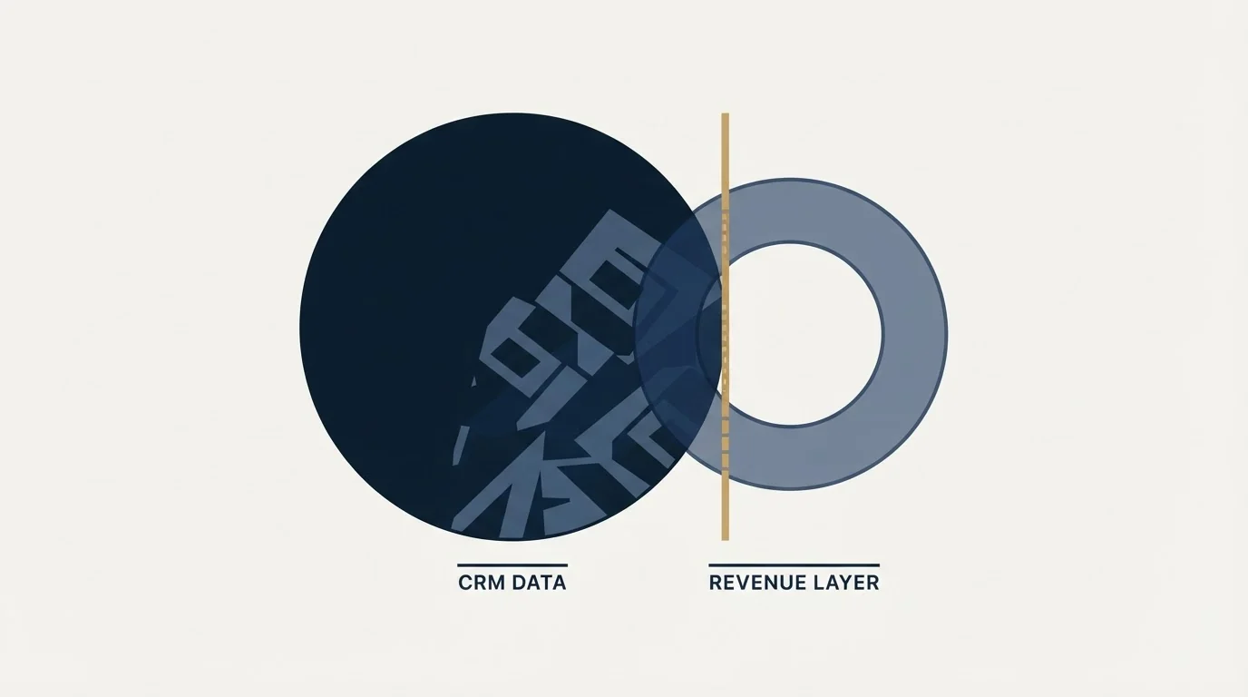 Section illustration: The boundary with the CRM's own reporting