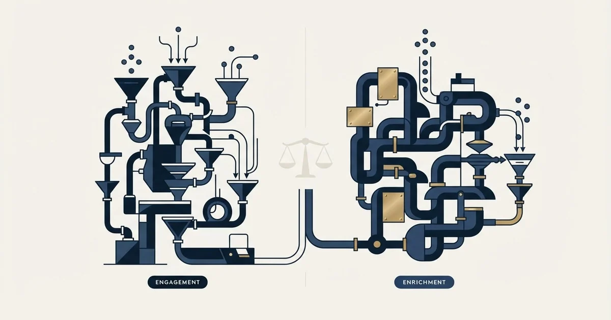 Editorial illustration for Revenue.io vs Surfe