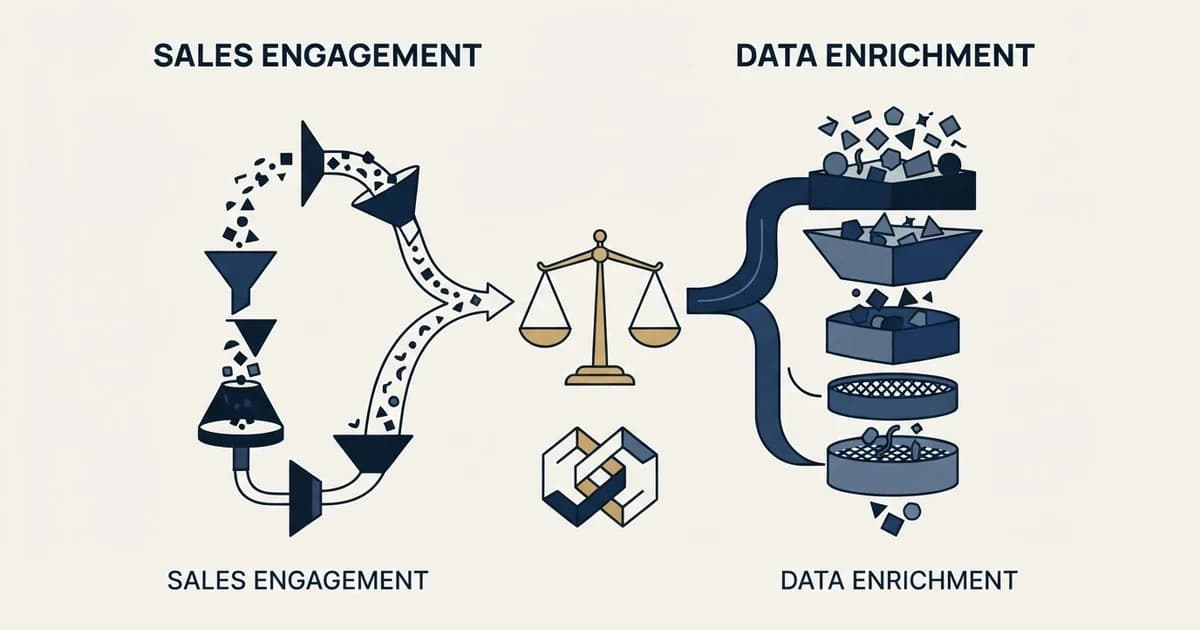 Editorial illustration for Revenue.io vs UserGems