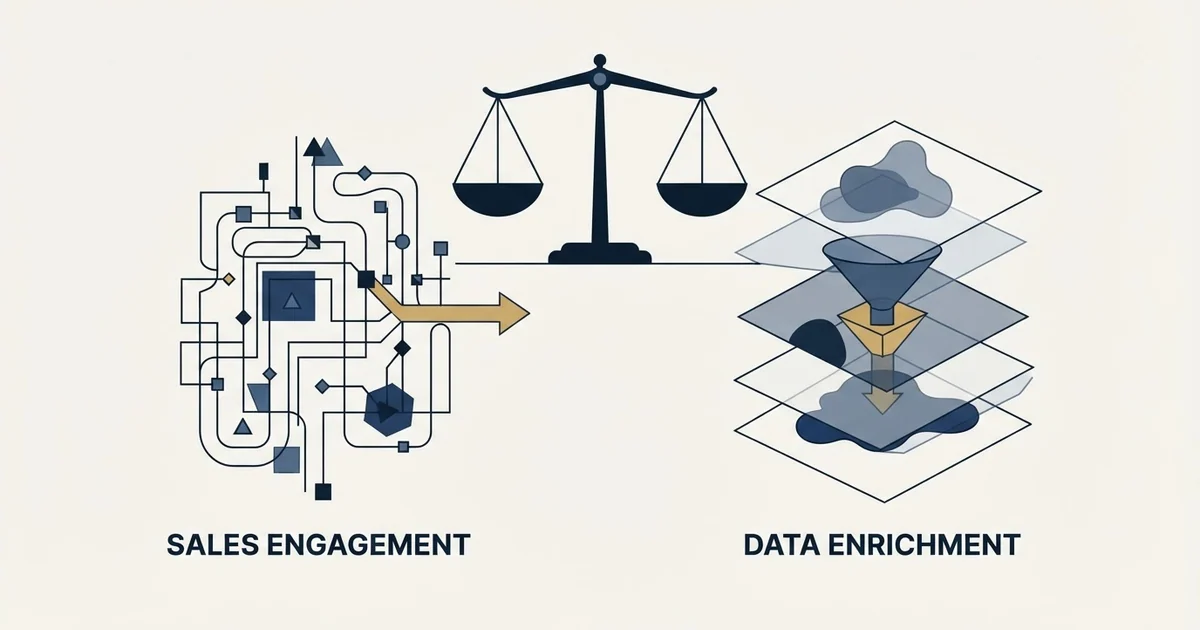 Editorial illustration for Revenue.io vs Wiza