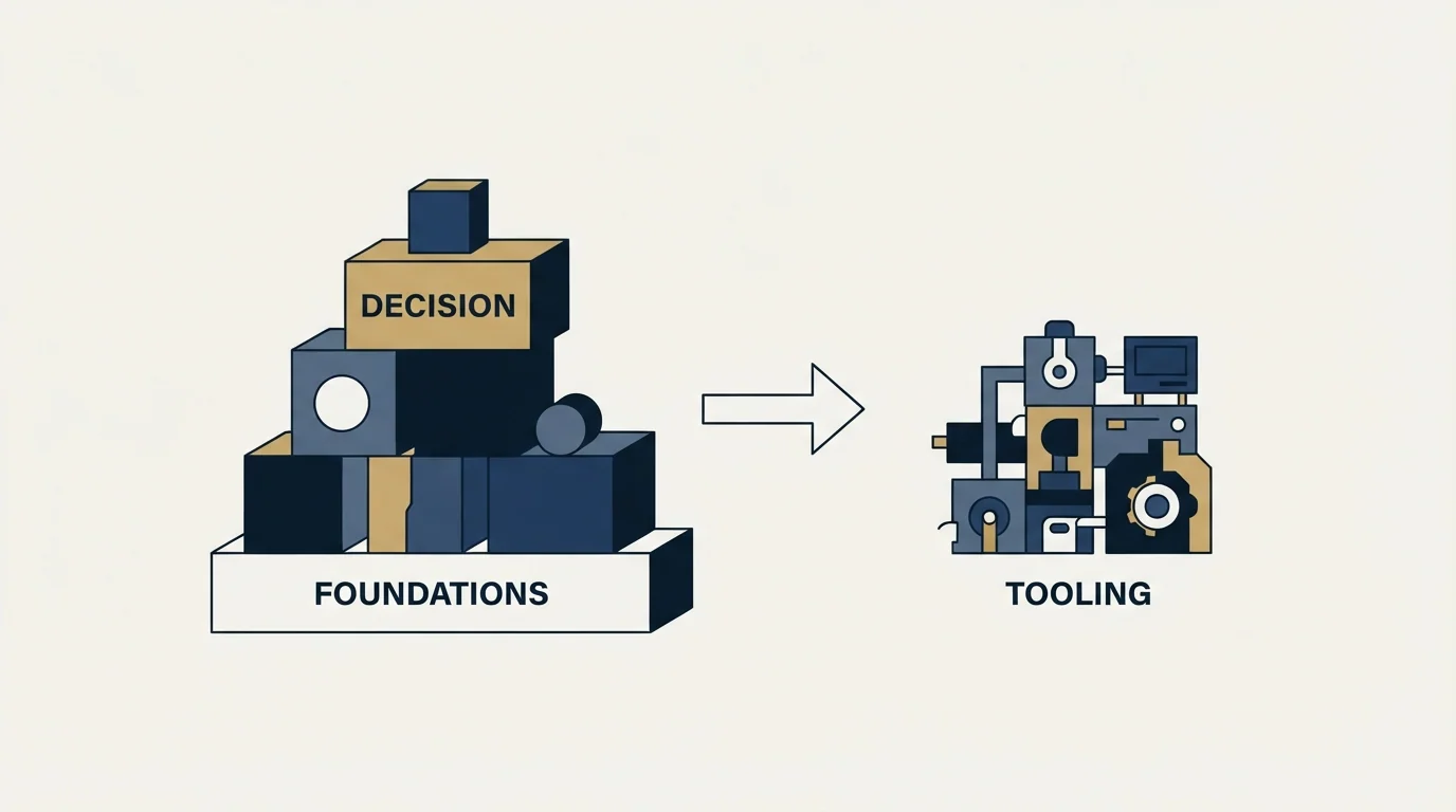 Section illustration: Revenue operations software, and why the tooling question comes second