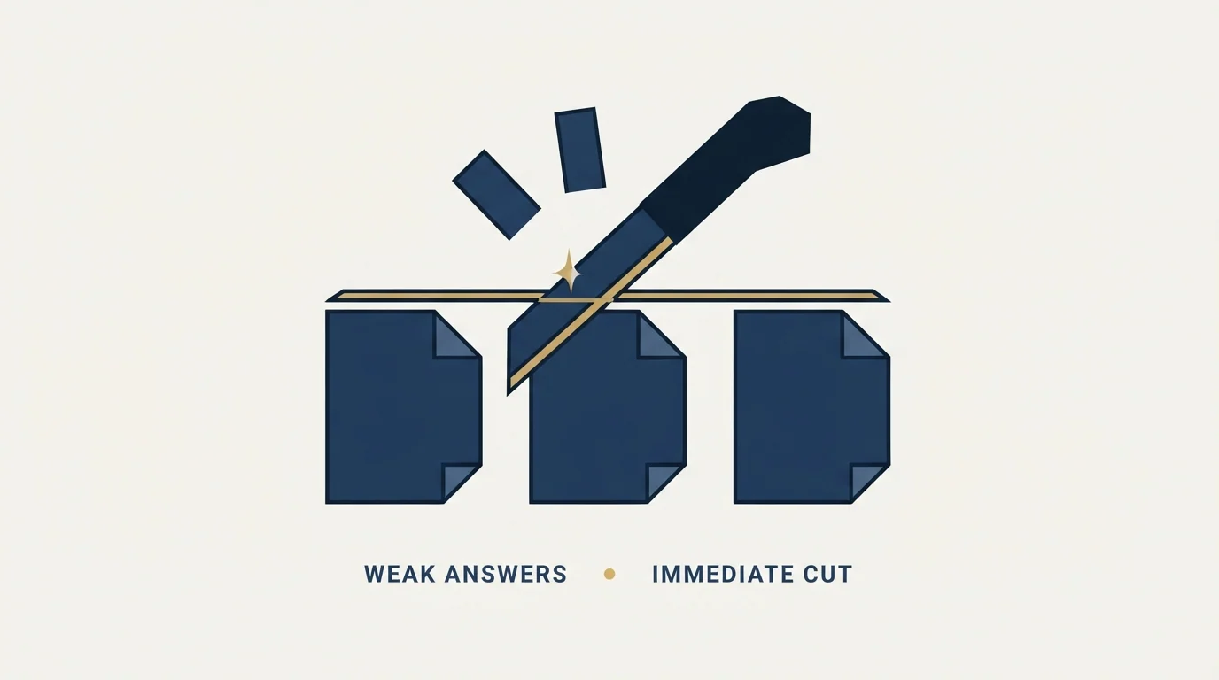 Section illustration: The three answers that get a response cut