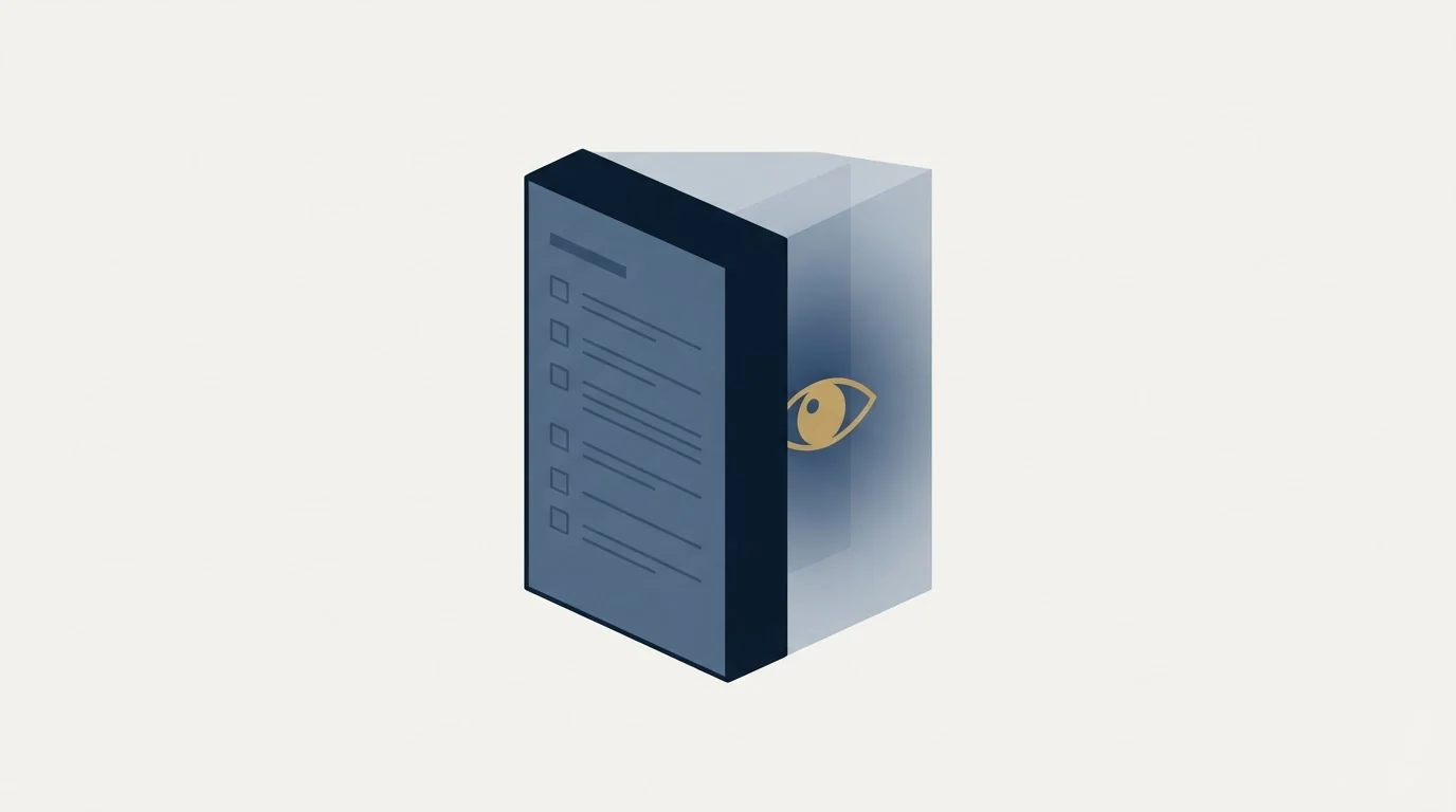 Section illustration: What the document tells you, and what it hides