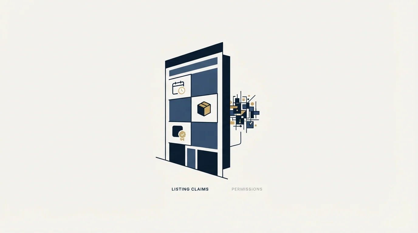 Section illustration: What the listing claims, which is a different thing