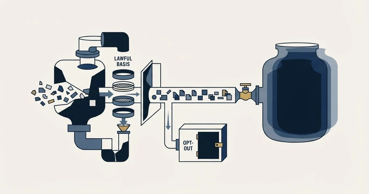 Editorial illustration for Is RocketReach Legal? The Lawful Basis, the Opt-Out, and What