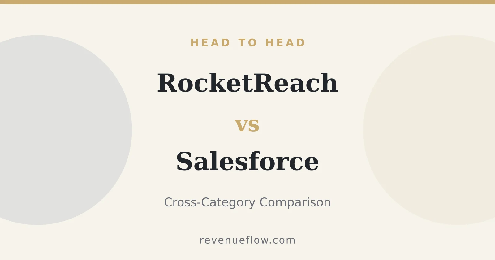Branded cover: RocketReach vs Salesforce: Cross-Category Comparison