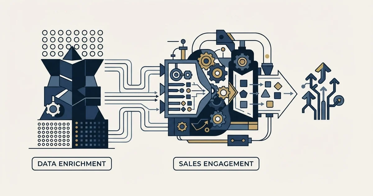Editorial illustration for RocketReach vs SalesRobot