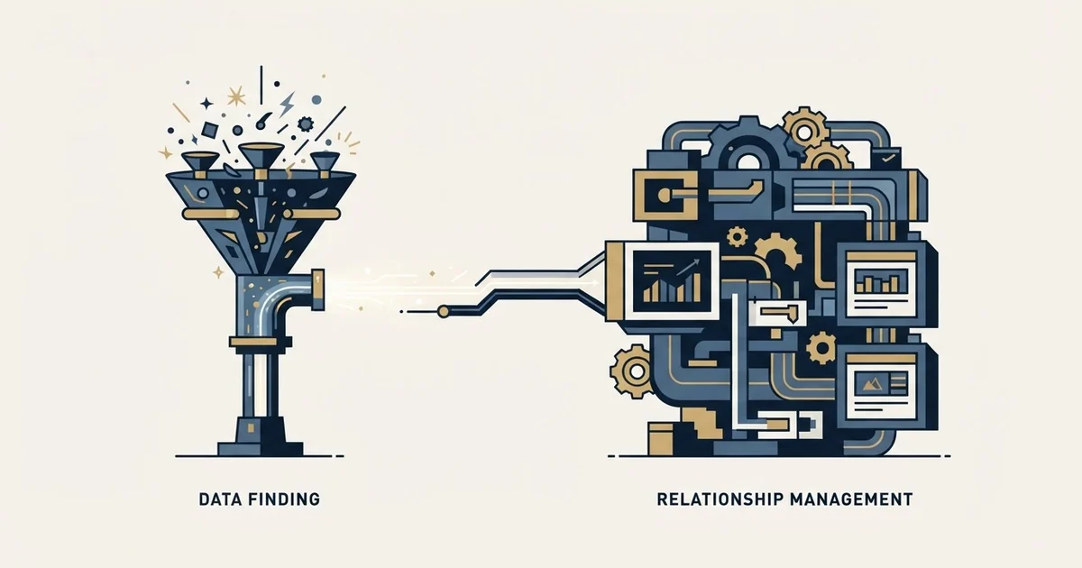 Editorial illustration for RocketReach vs SugarCRM