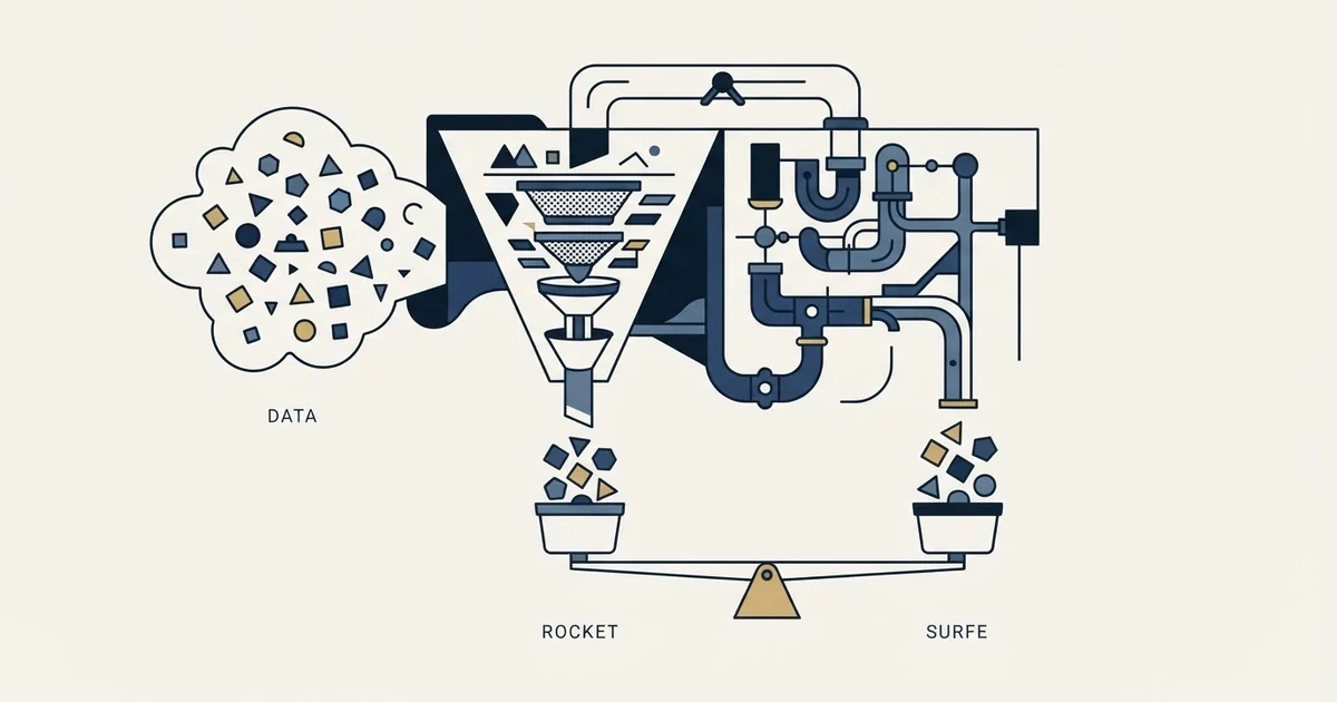 Editorial illustration for RocketReach vs Surfe