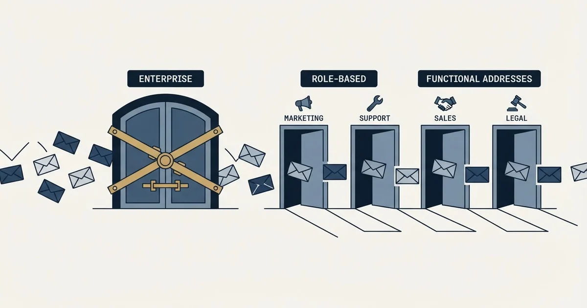Editorial illustration for Role-based Email