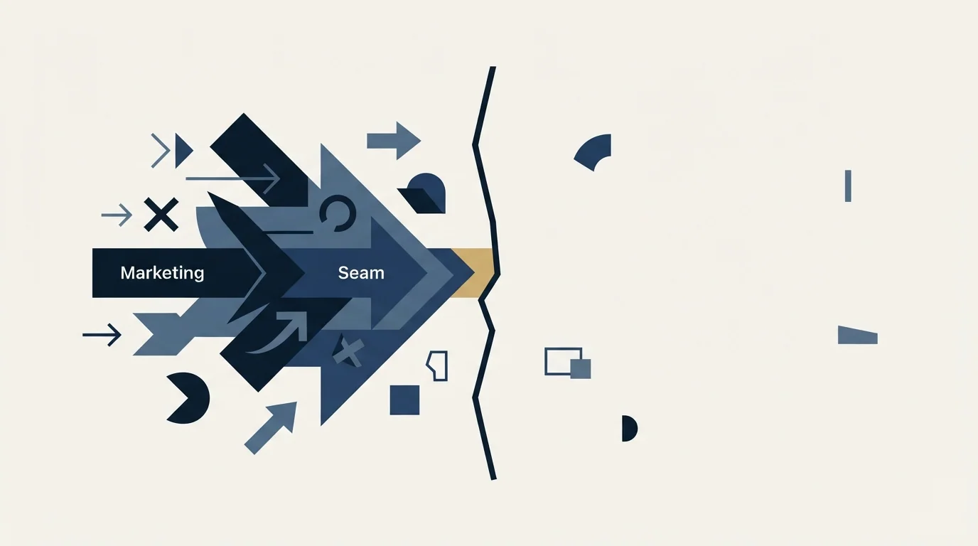 Section illustration: The seam marketing cannot see