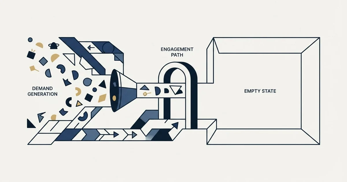 Editorial illustration for SaaS Demand Gen