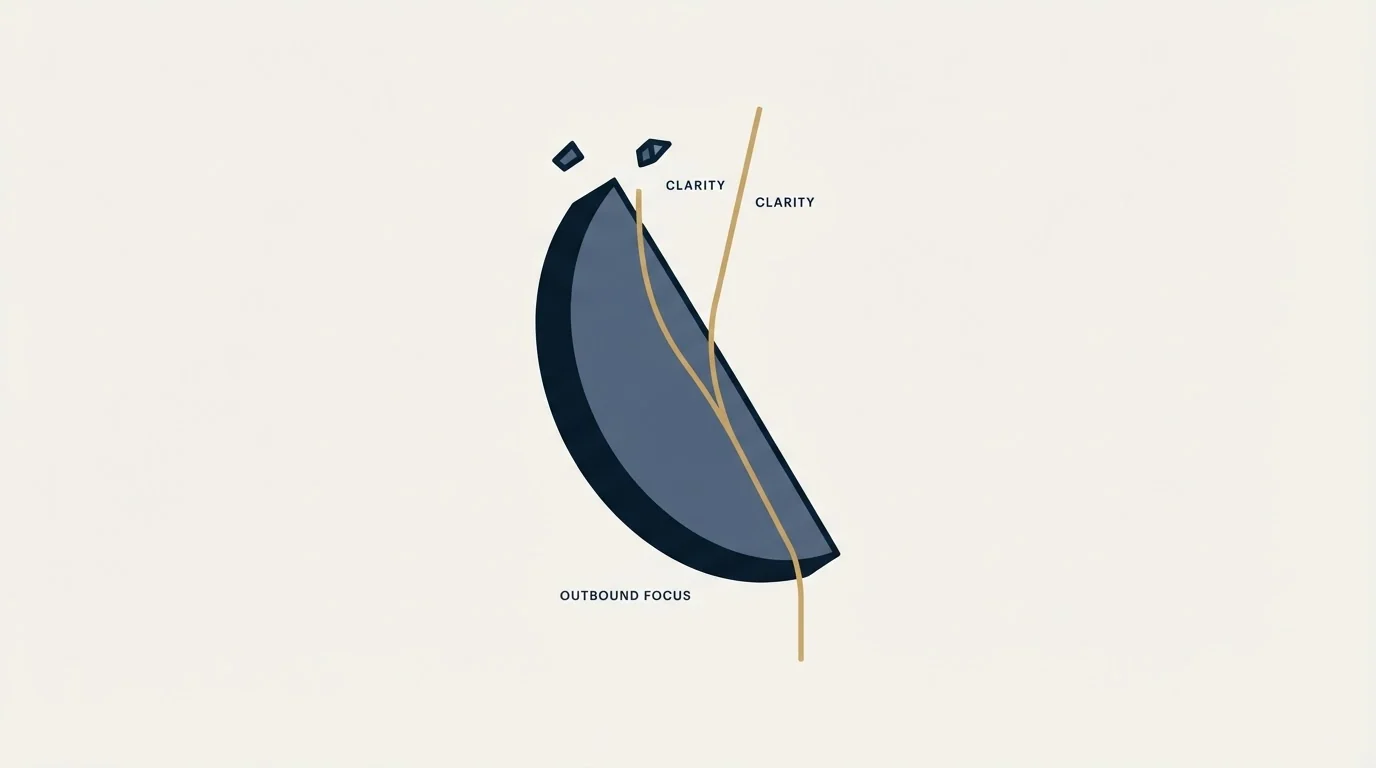 Section illustration: On the outbound slice specifically