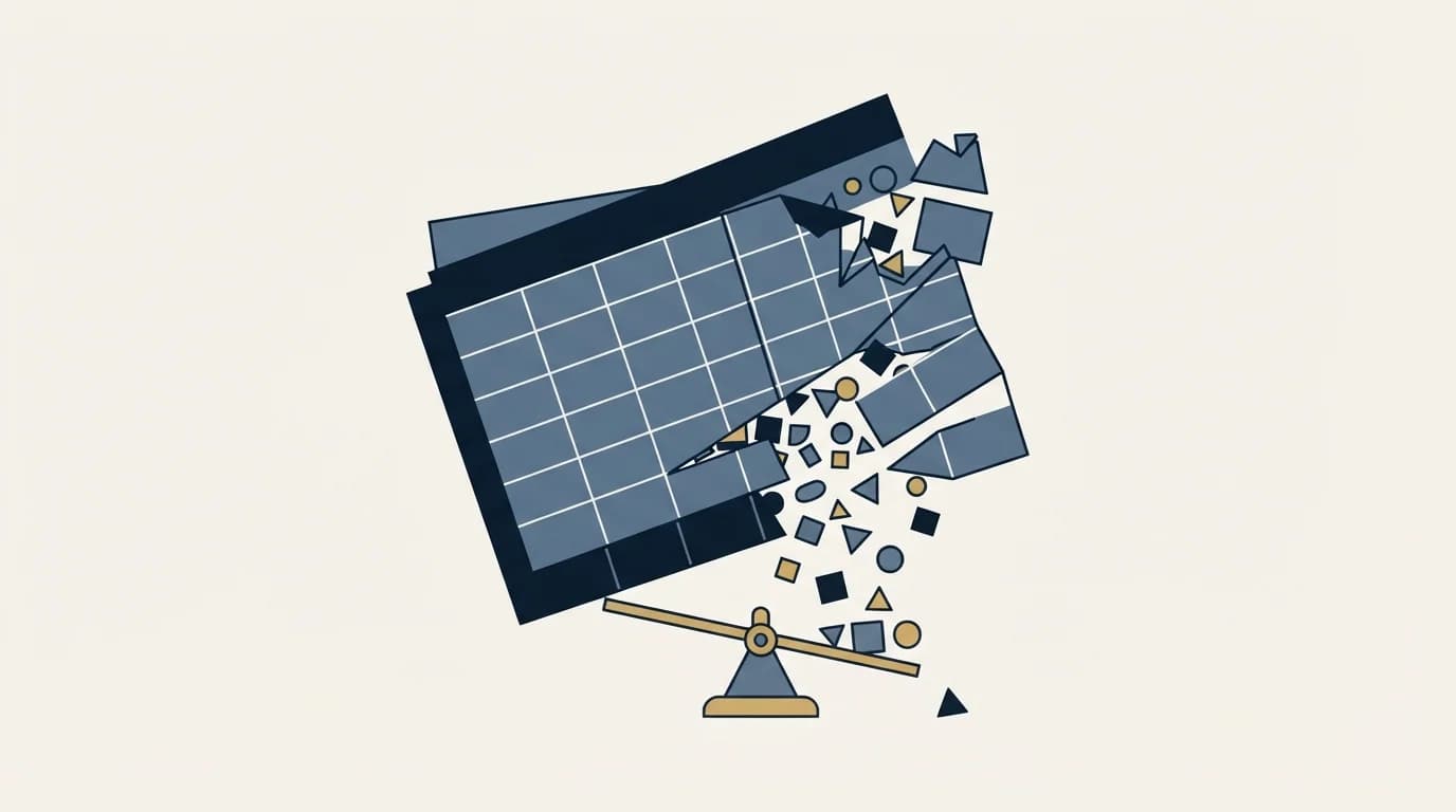 Section illustration: When a spreadsheet stops working