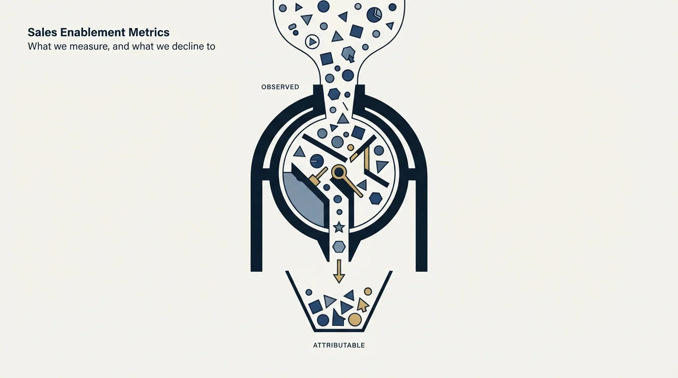 Section illustration: What we measure, and what we decline to