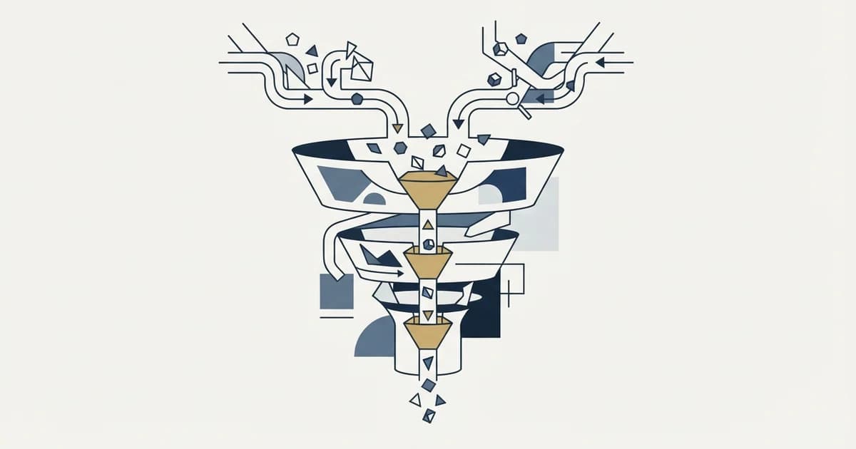 Editorial illustration for SaaS Sales Funnel