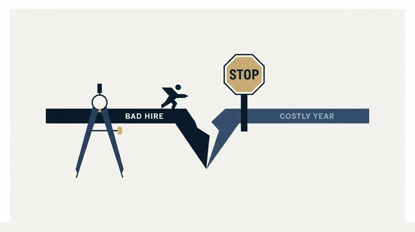 Section illustration: Deciding it is not working, before it costs a year