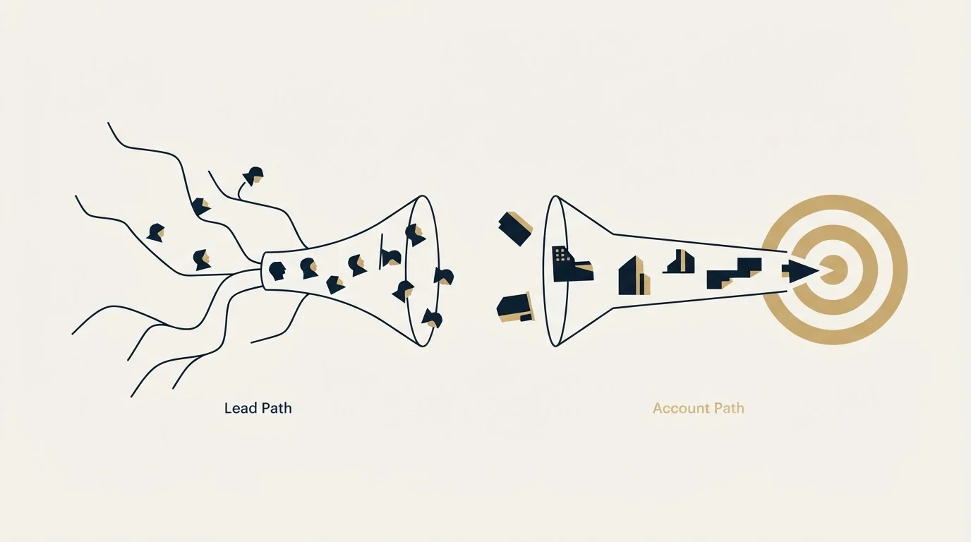 Section illustration: Lead lists and account lists behave differently
