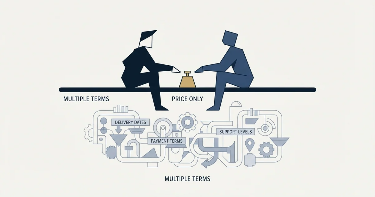Editorial illustration for Sales Negotiation