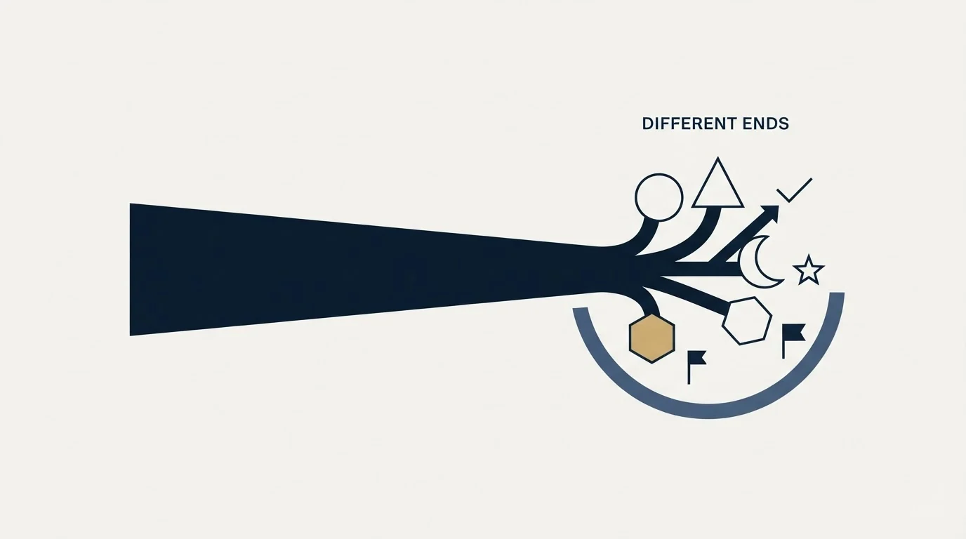 Section illustration: The written pitch ends differently