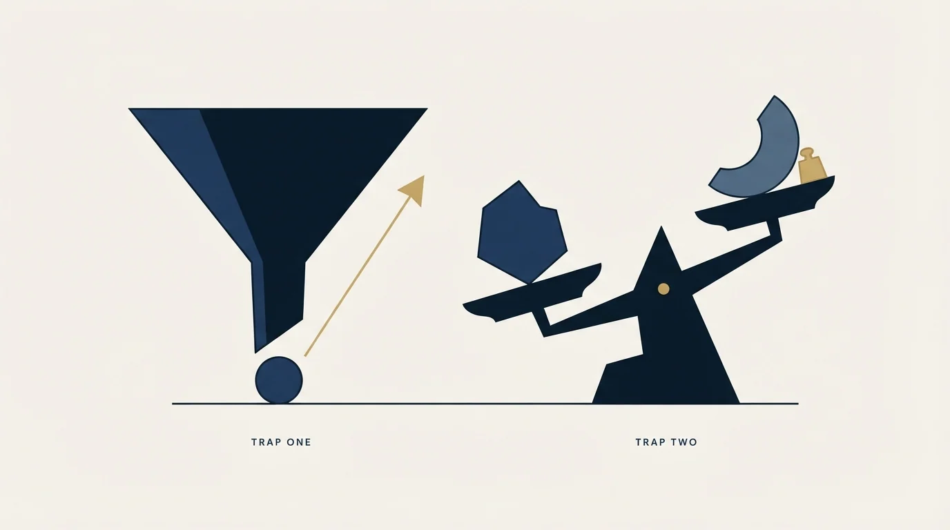 Section illustration: Two arithmetic traps that make the number lie