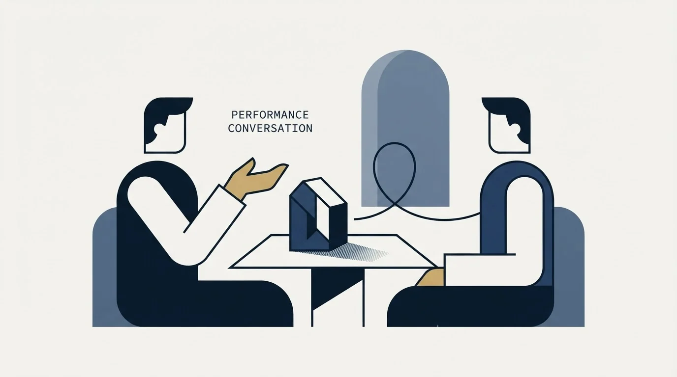 Section illustration: The coaching conversation that is really a performance conversation