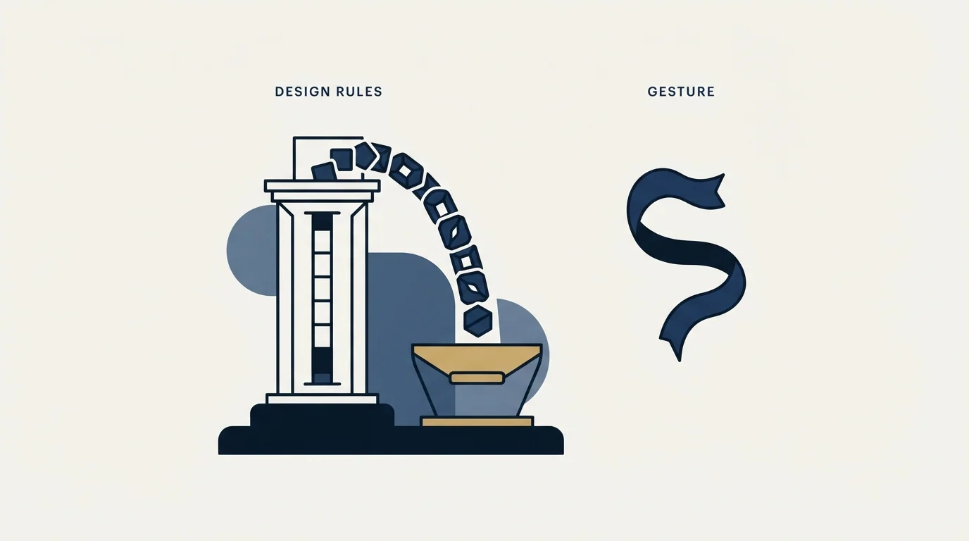 Section illustration: The design rules that separate a program from a gesture