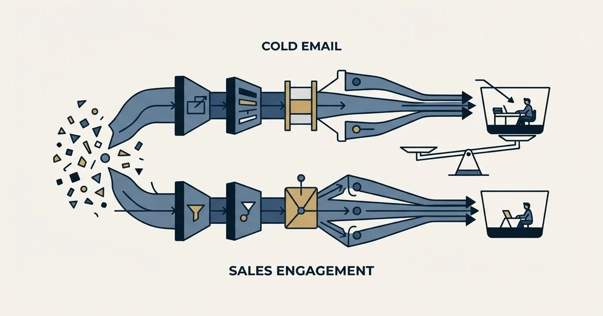 Editorial illustration for SalesBlink vs Skylead