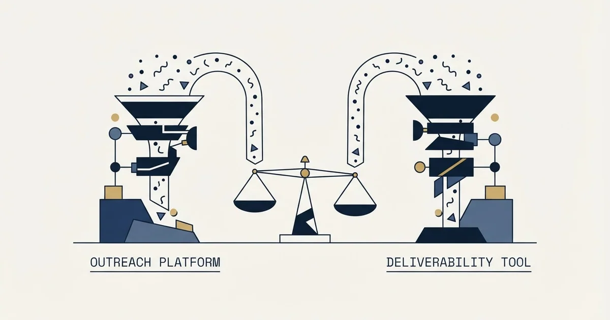 Editorial illustration for SalesBlink vs Warmbox